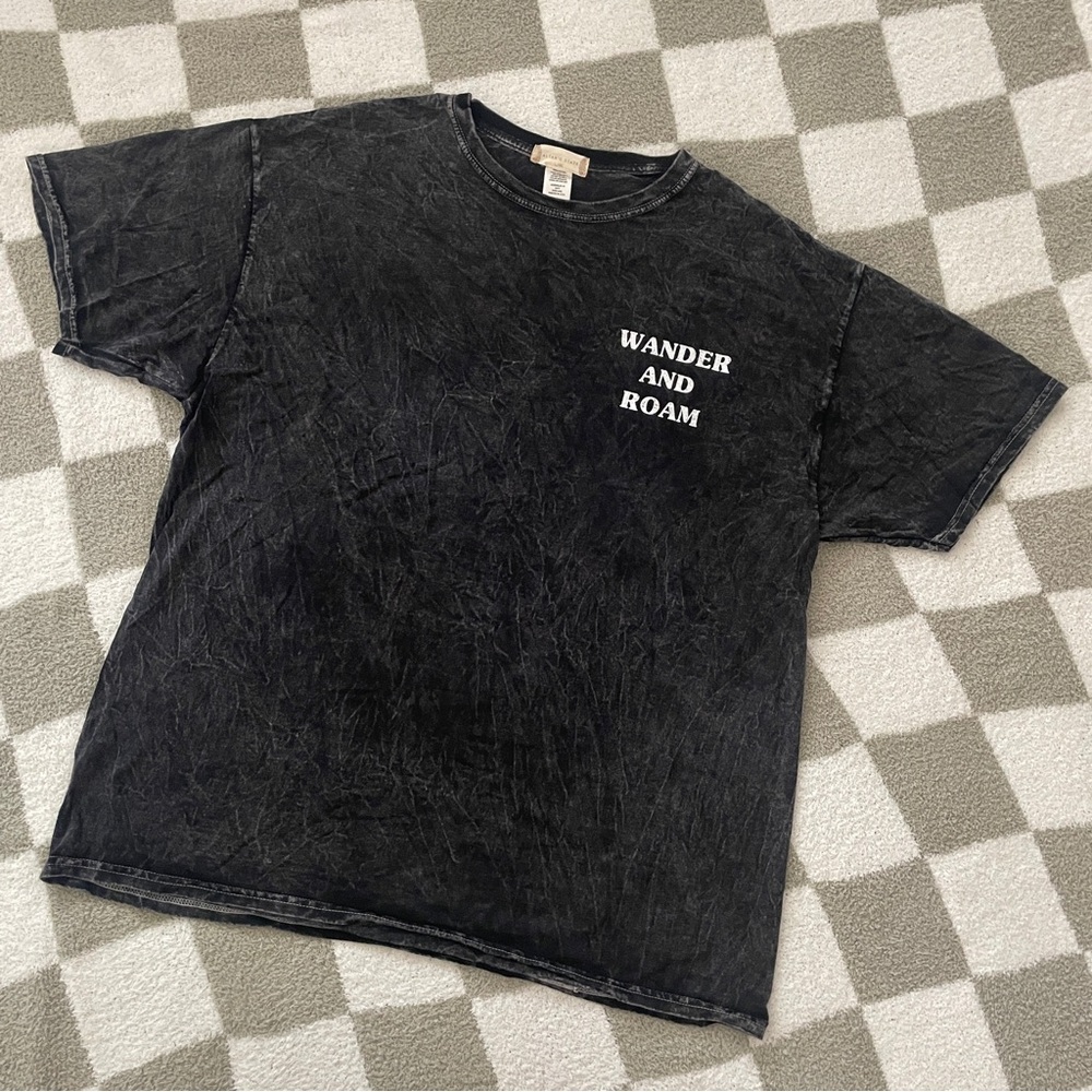 Altar’d State Wander and Roam Joshua Tree Acid Wash Tee in Size L/XL